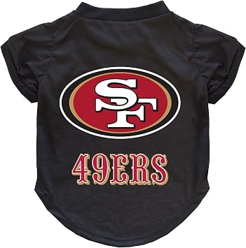 Littlearth NFL San Francisco 49ers Pet T-Shirt, Team Color, X-Large