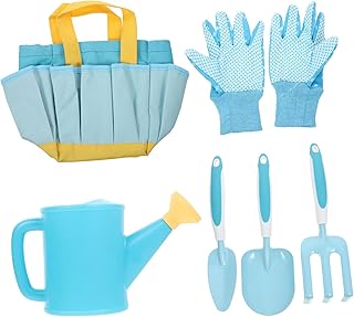 Milisten 1 Juego Conjunto De Herramientas De Plantación Herramientas De Jardinería para Pequeños Herramientas para Al Aire Libre Juguetes De Jardineria Abdominales Azul