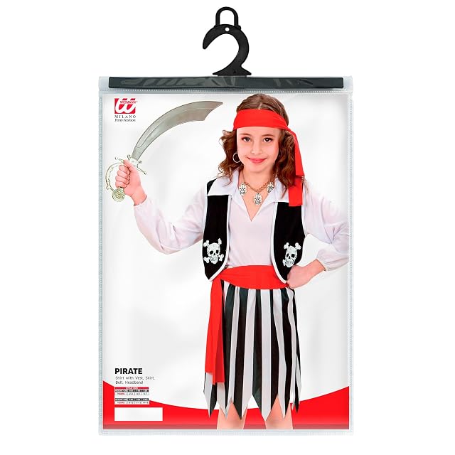 Foto 2 de 3 de W WIDMANN MILANO Party Fashion - Disfraz de pirata para niños, 4 piezas