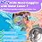 Vvinca Swim Goggles with Nose Cover, Fabric Strap Toddler Kids Swimming Goggles Diving Mask Anti-Fog/UV No Leak for Age 3-15