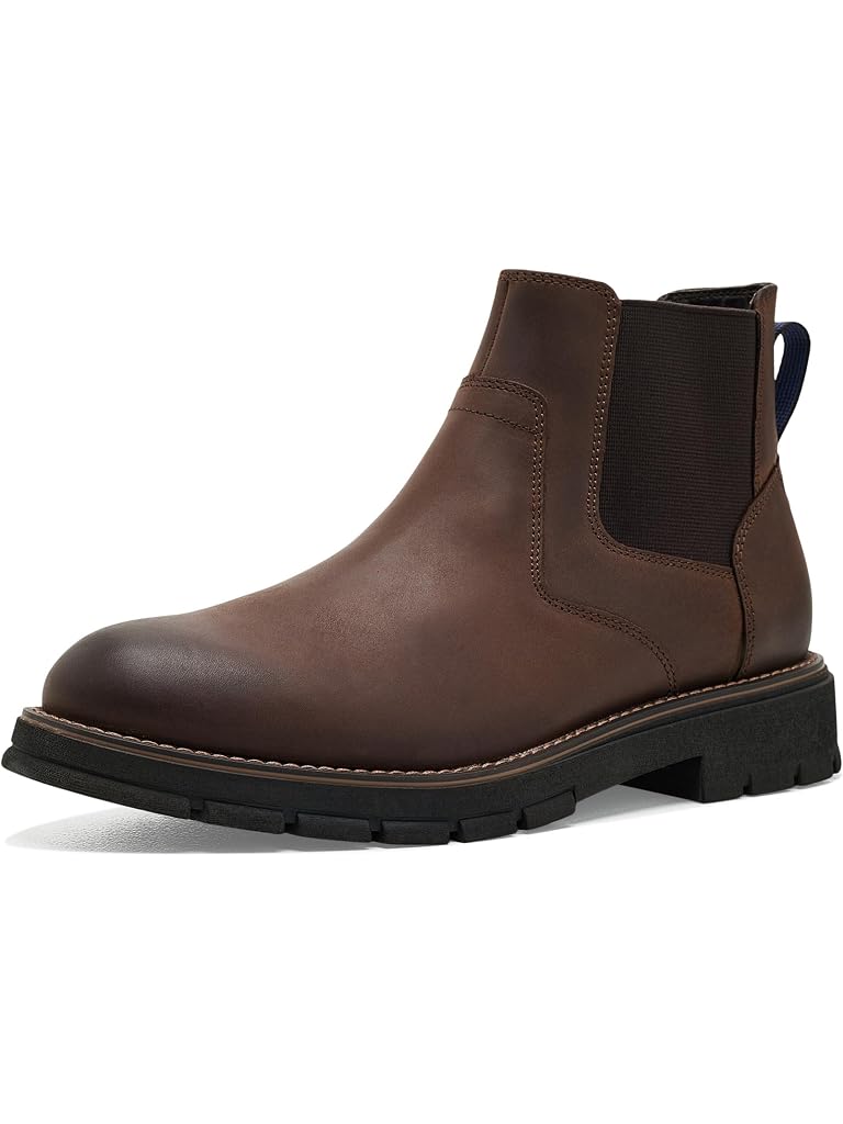 Brown Nunn Bush Briggs Plain Toe Chelsea Chukka Leather Boots