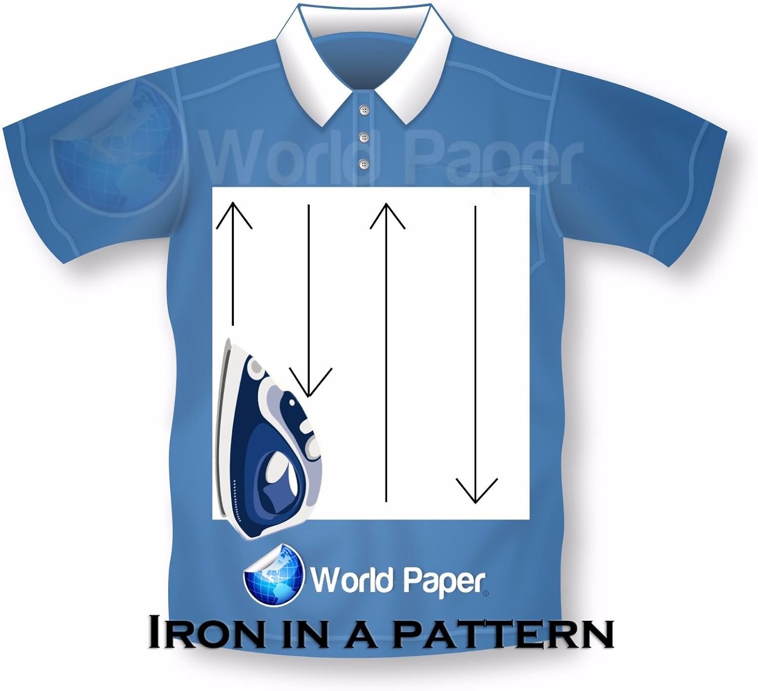 Inkjet Printable Iron On T Shirt & Fabric Transfer Paper For Light Fabrics & Dark 8.5" x 11" :) 25 Sheets