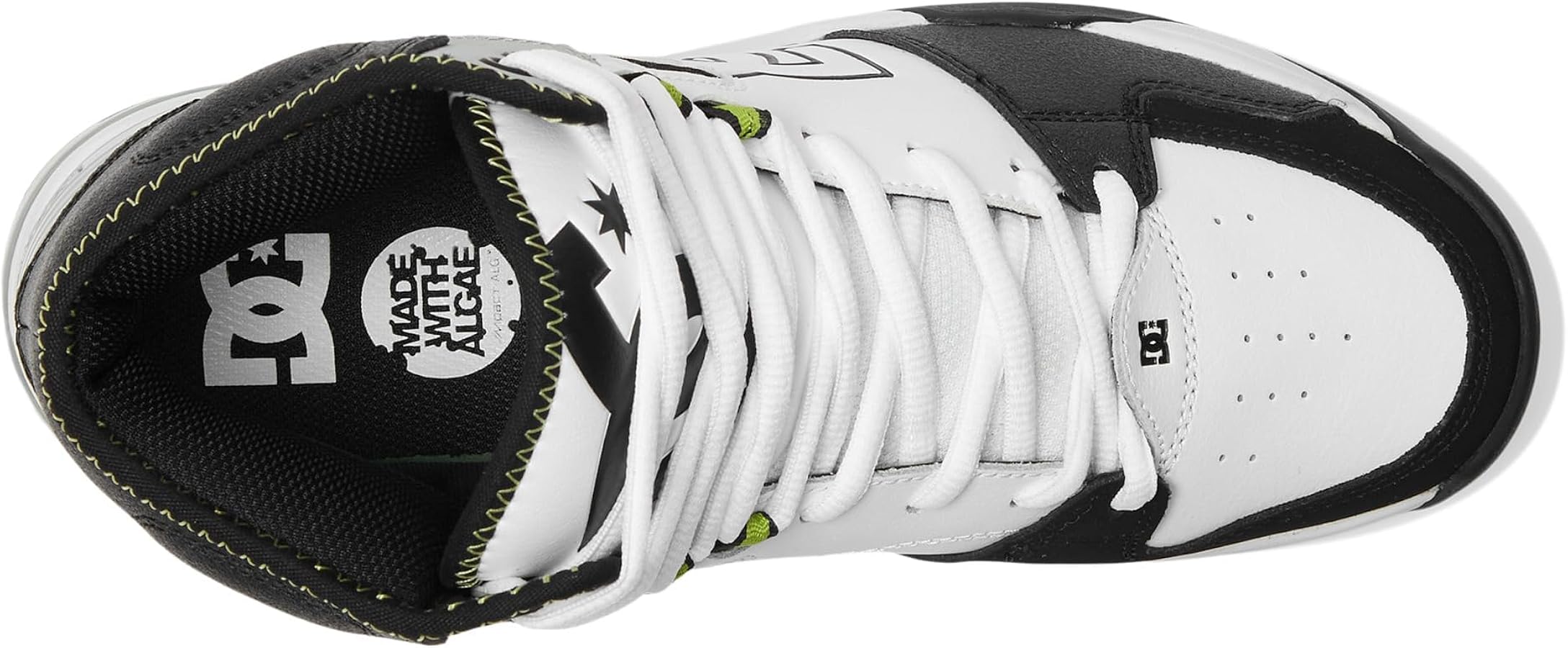 Amazon.com | DC Versatile HI, White/Black/Green, 9 | Skateboarding