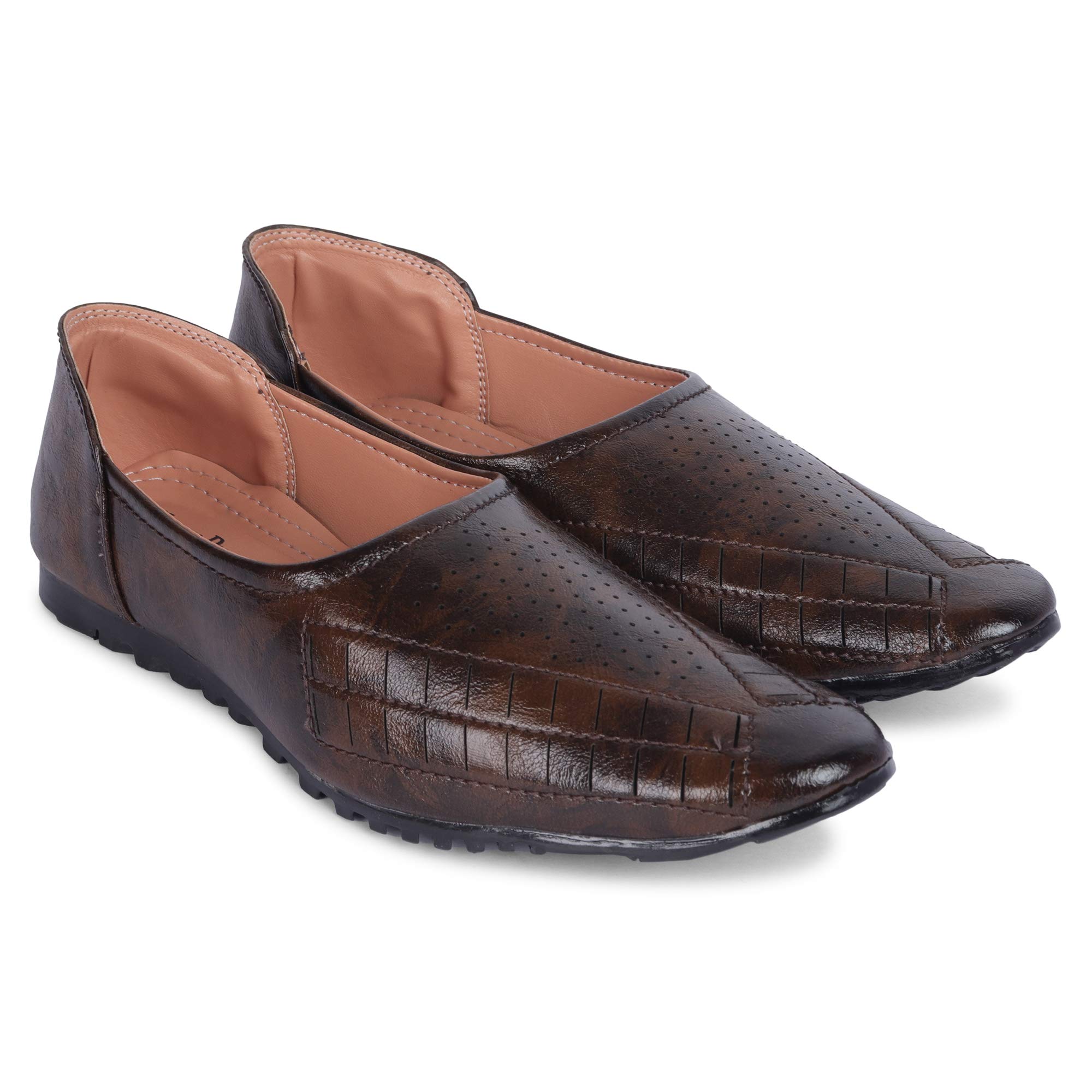 SIYA Boys Ethnic Shoes for Kids Brown (B0CVXDMFS9) Amazon Price History, Amazon Price Tracker