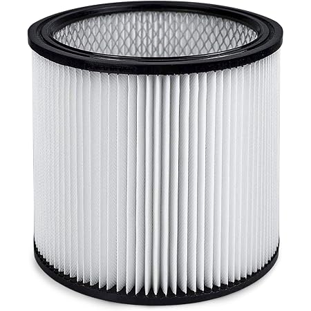 Amazon.com: Perfect Fit Wet Dry Shop 90304 filtro de repuesto - Perfecto  para aspiradoras industriales húmedo/seco - Larga duración - Alta absorción  (blanco) : Herramientas y Mejoras del Hogar