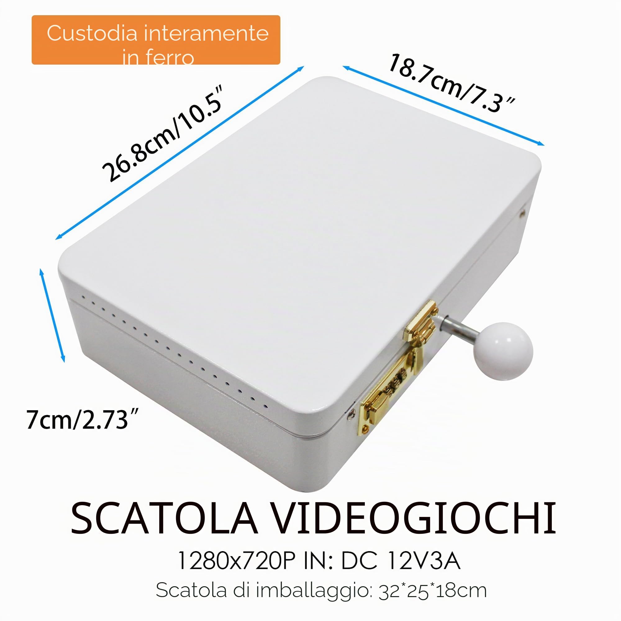 portatile 9800 in 1 Console di Gioco Arcade 10.1 pollice Schermo HD Doppio Giocatori Box DX, Retro Videogiochi Macchina Ricerca/Nascondi/Pausa Giochi