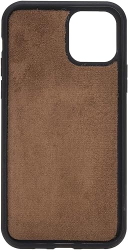 Miniatura 8 de Funda de piel auténtica de alta calidad hecha a mano para iPhone 11 Pro de 5.8 pulgadas, tarjeteros de doble folio, funda magnética desmontable,