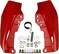 Vista 32 de HR3 Auburn Sunglo & Black Hole con escudo térmico de aire con marco medio deflectores compatibles con 2019 CVO Limited FLHTKSE Adecuado para Harley