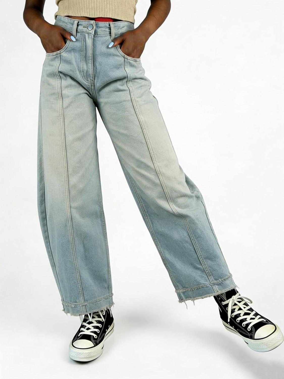 utcoco Barrel Jeans Women 2026 Leopard Wide Leg Cropped Denim Pants Y2k Baggy Boyfriend Jeans
