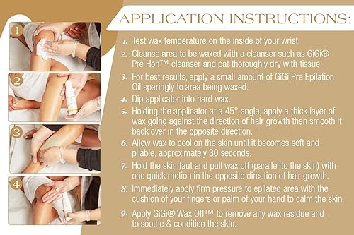 Miniatura 6 de GiGi Perlas de cera dura perfumada de chocolate para depilación, 10 onzas