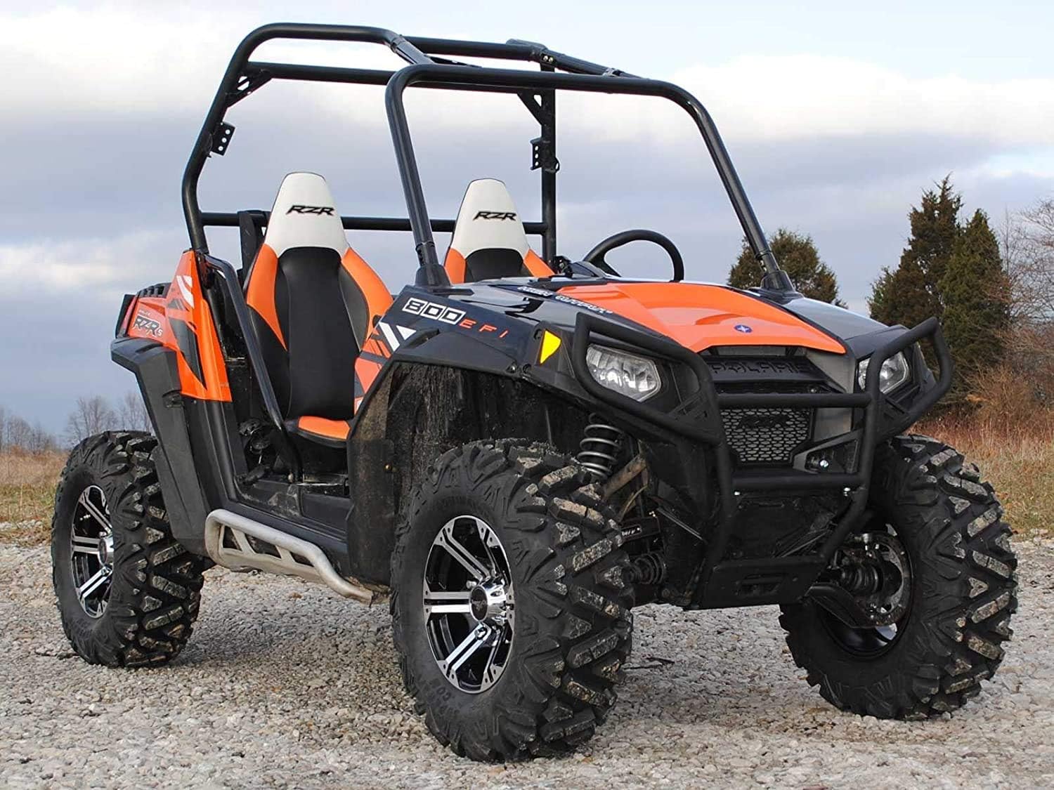 SuperATV 1.5" Forward Offset A Arms for 2008-2014 Polaris RZR 800 | Fit up to 29.5" Tires | 1.25” Tubing 25% larger Than Stock | Includes Standard Duty Preinstalled Ball Joints