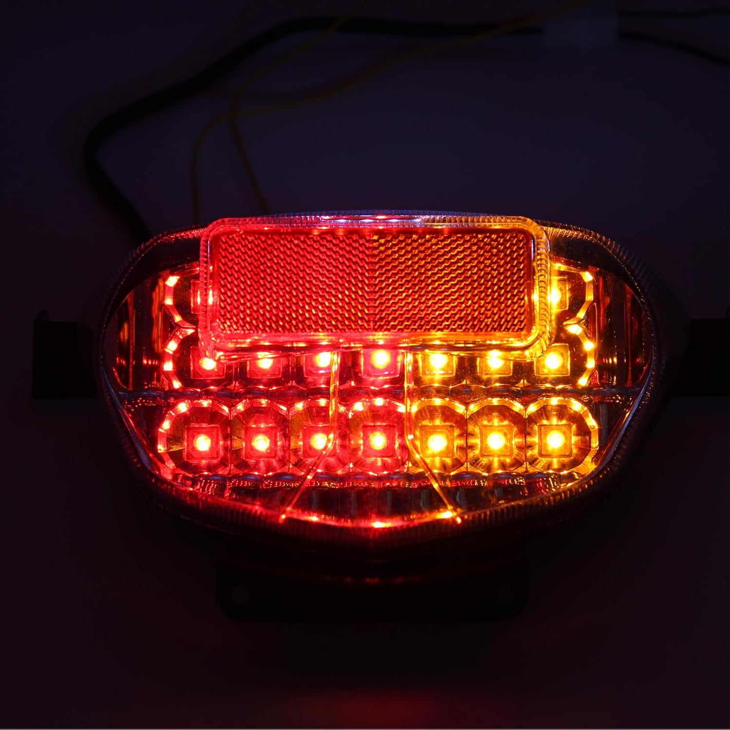 Taillight - Integrated LED Tail Brake Turn Signal Light Compatible with Suzuki GSXR750 2000-2003 GSXR600 GSXR1000 2001-2003 K1 K2 (Smoke Red)