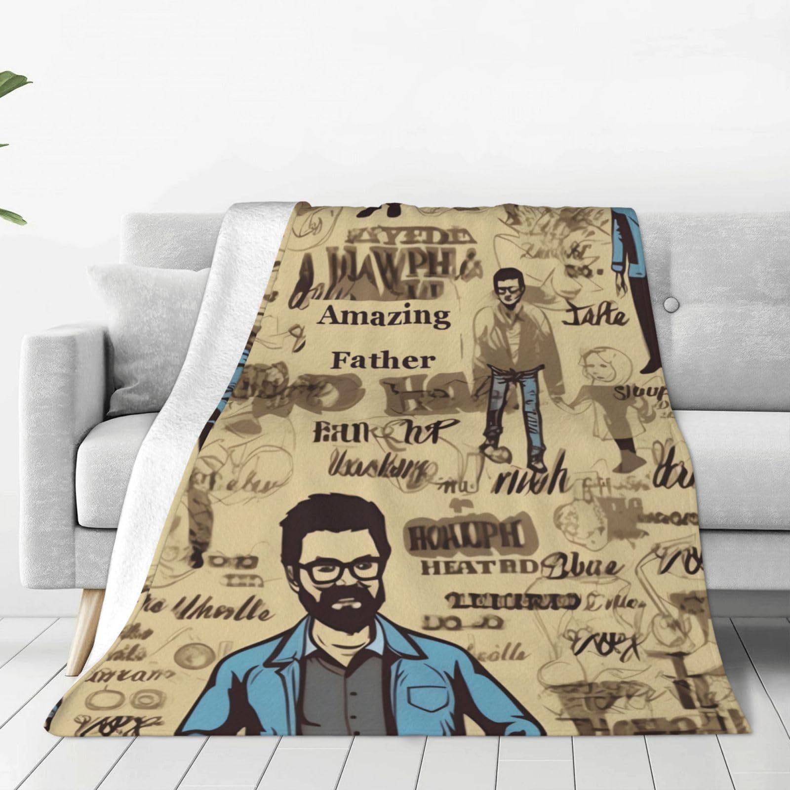Couverture ultra douce en micro polaire isolante et peluche chaude