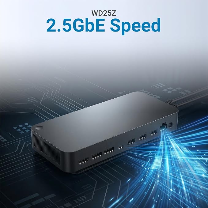 WD25Z Pro Dock USB-C Docking Station 130W Power Delivery miniatura 7