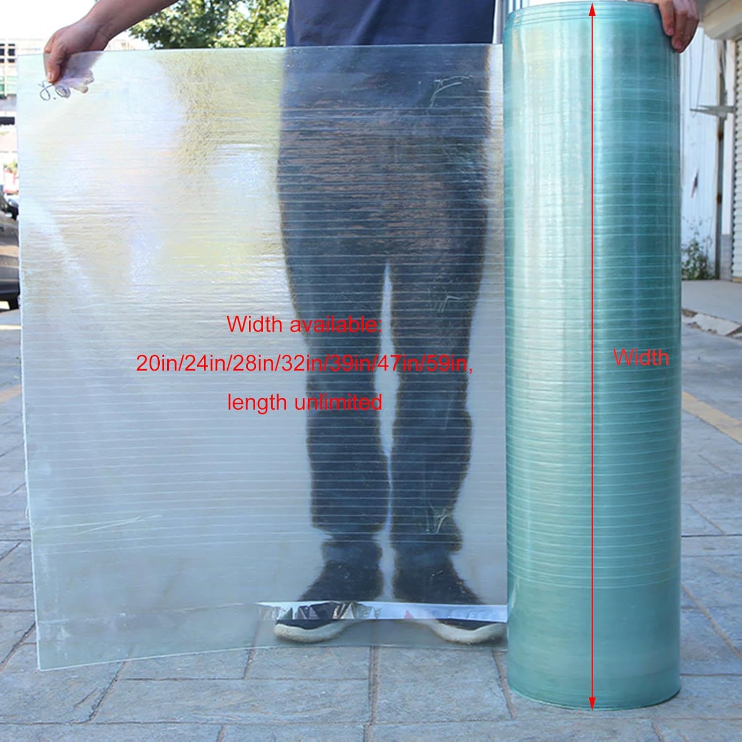 Polycarbonate Roof Panels,Replacement Plastic Roofing Sheets Greenhouse Cold Frames,0.8mm Glassfiber Solid Sheet,Daylighting Panel,Waterproof/Anti-uv,Easy to Bend and Cut,W×L-59×590in