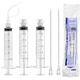 10 Pack 10ml Luer Lock Syringe - Syringes for Liquid with Soft Tube - Individually Pcakaged，Scientific Labs and Measuring, Refilling Inks