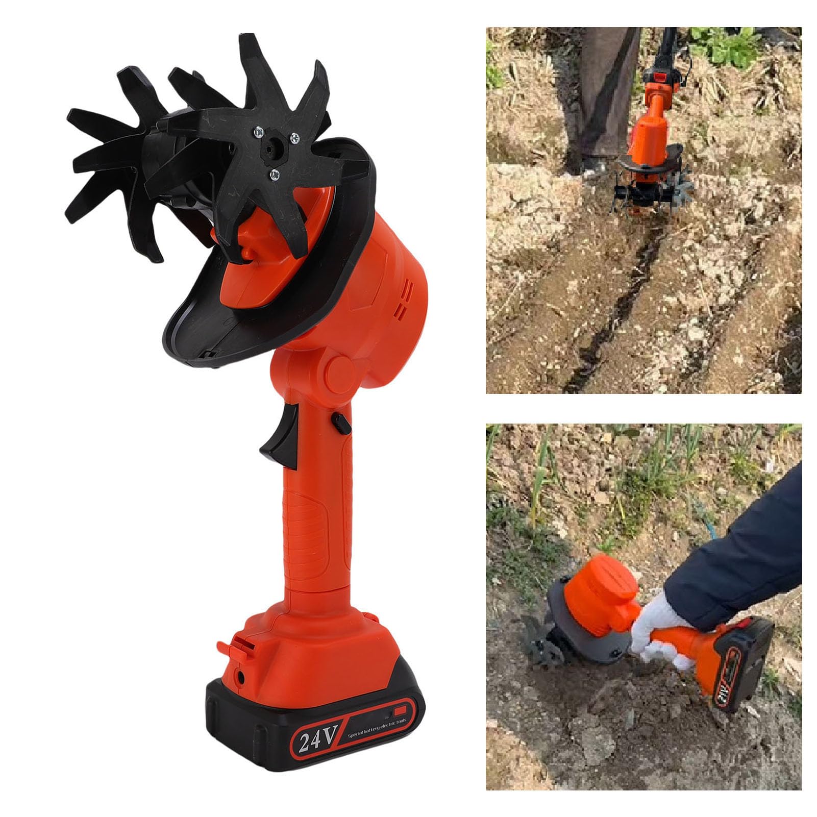 Cultivatore Rototili Tiller Senza Assenti, Rototiller Alimentato da una Batteria di Riproduzione del Suolo per la Coltivazione del Suolo (#1)
