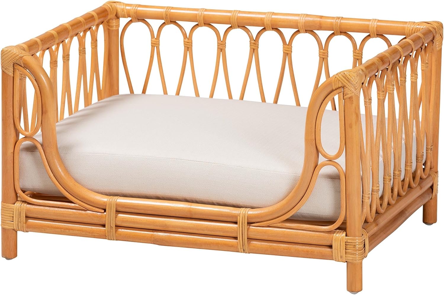 Bali & pari Kierra Bohemian Honey Rattan Pet Bed