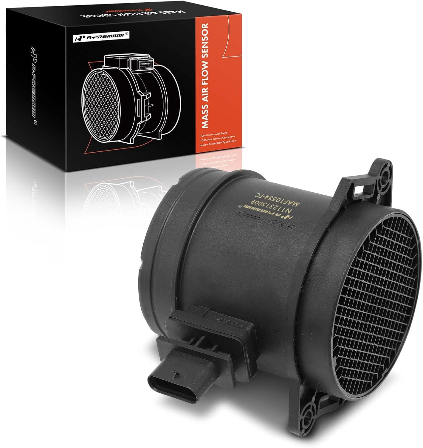 A-Premium Mass Air Flow Sensor Compatible with Volkswagen Passat 2017-2018 Touareg Porsche Cayenne, with Housing