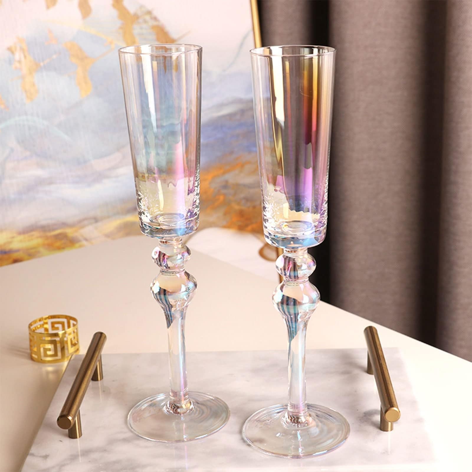 Champagnergläser, Cocktailflöten, Weingläser-Set for Hochzeit, Party, Cocktailfeier, Geschenk