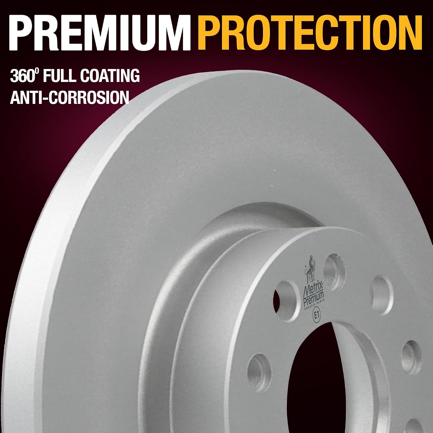 Metrix Premium Chassis Parts - 10.95 inch (278.1 mm) Rear Coated Solid Disc Brake Rotor Fits 2015-2017 Chrysler 200, 2014-2021 Jeep Cherokee Replacement 781099FZN Made in Europe