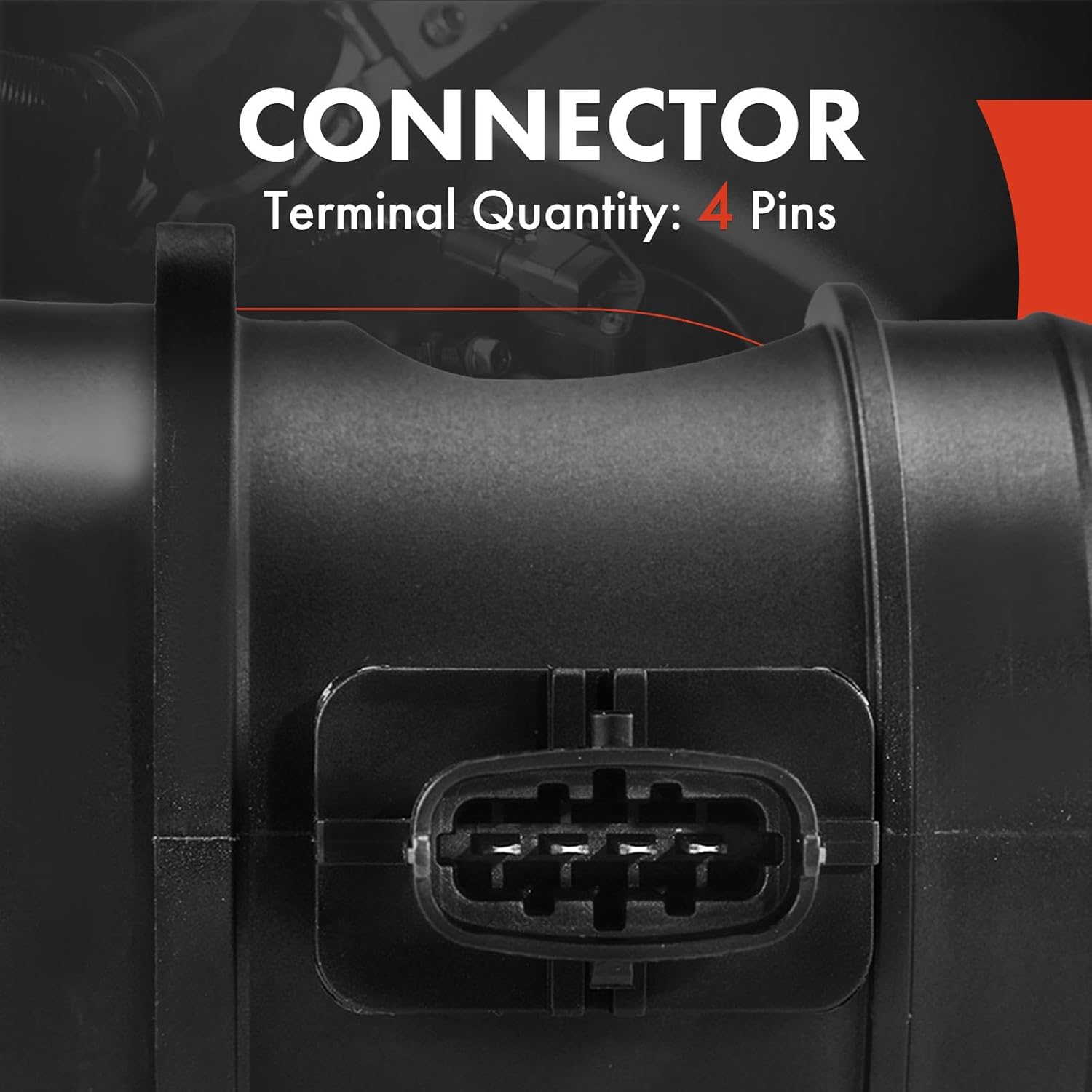 A-Premium Mass Air Flow Sensor Meter Meter Assembly W/ 4Pins [DOHC, 6Cyl 3.0L 5.0L] Compatible with Land Rover Discovery 2017, Range Rover Sport 2015 2016 2017