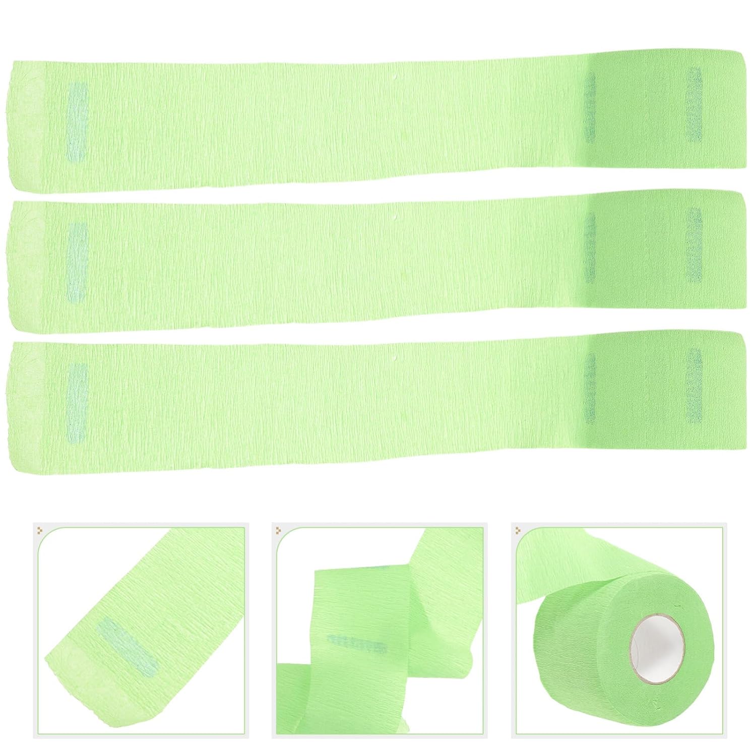 5 Rolls Barber Neck Strips Disposable Paper for Salon Haircuts