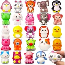 Set of 24 Animal Squishy Toys Fidget Squeeze Toy Animal Sensory Toy for Children 4-12 Birthday Christmas Easter Party Bag Classroom Gift Box Treasure Hunt Filling