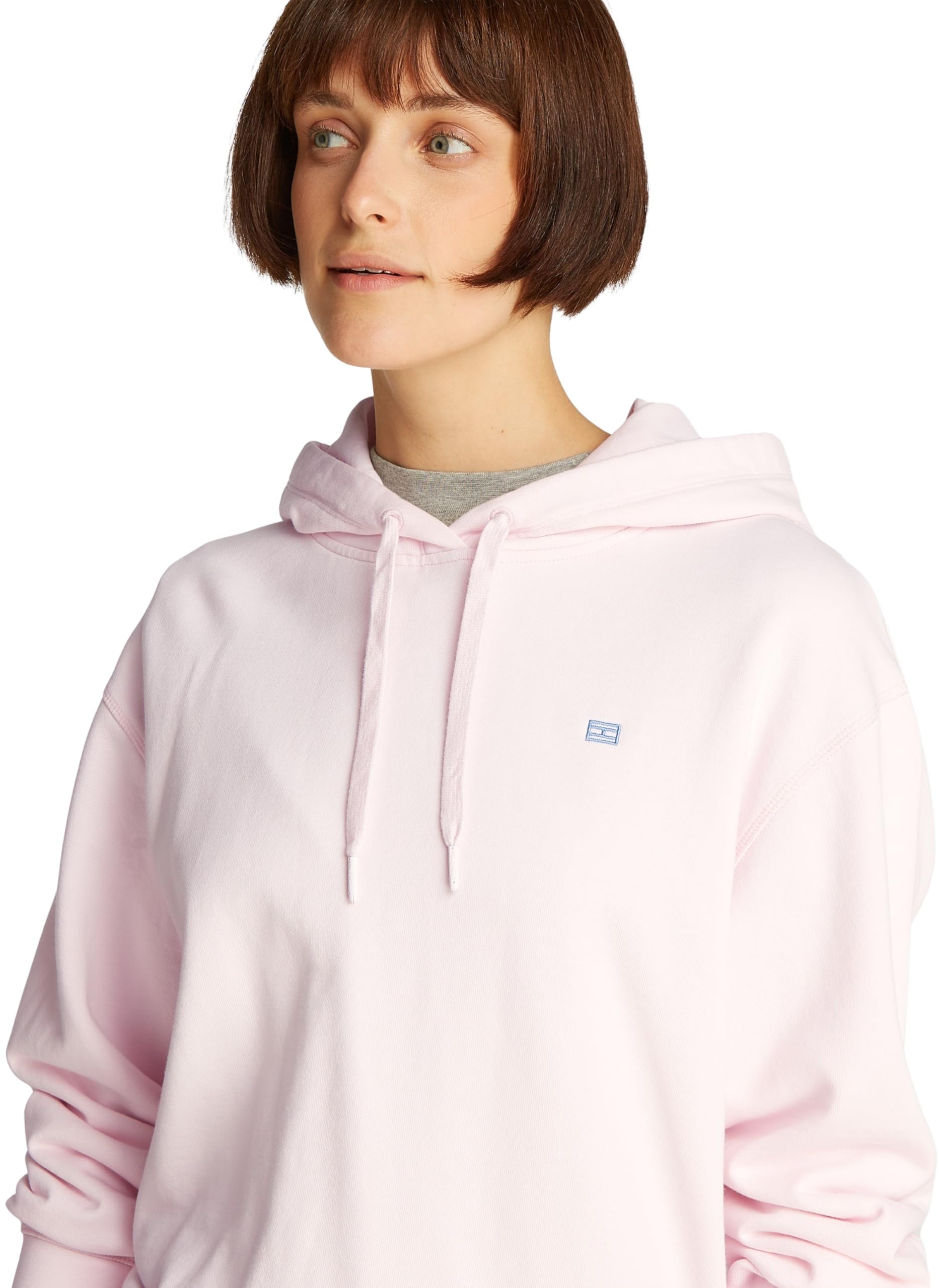 TOMMY HILFIGER Felpa con Cappuccio con Bandiera del contratto Reg WW0WW45979 Donna