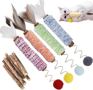 Cat Toy,Cat Toy Catnip Chewsticks Cat Matatabi Stick for Cats Cat Sticks (10pcs)