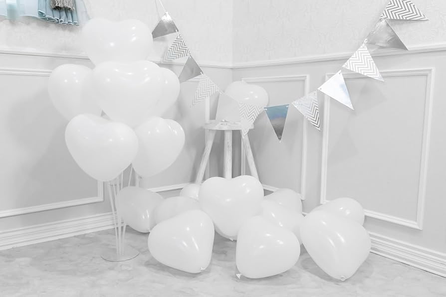 Amazon.co.jp: バルーンエクスプレス 11インチ 「ハートホワイト」 20