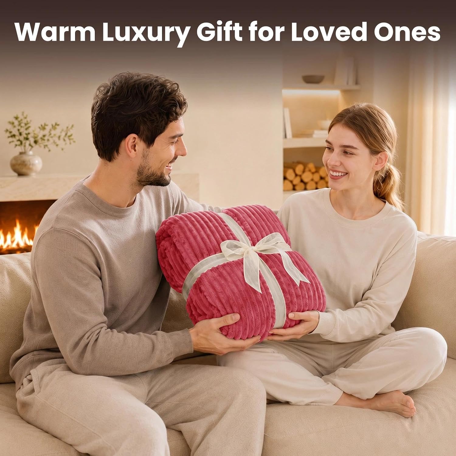 Homemate Heated Blanket Electric Heating Throw 50"x60" Soft Flannel Sherpa | ETL Certified 2/4/6/8H Auto-Off 10 Heat Levels Overheat Protection Machine Washable,For Cold AC Office Room Cold Sleeper Gift