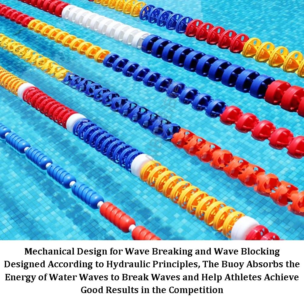 SwimmingSafety - Cuerda divisora hexagonal flotante para uso en interiores y exteriores, bola flotante que salva vidas, mejora la seguridad y el disfrute