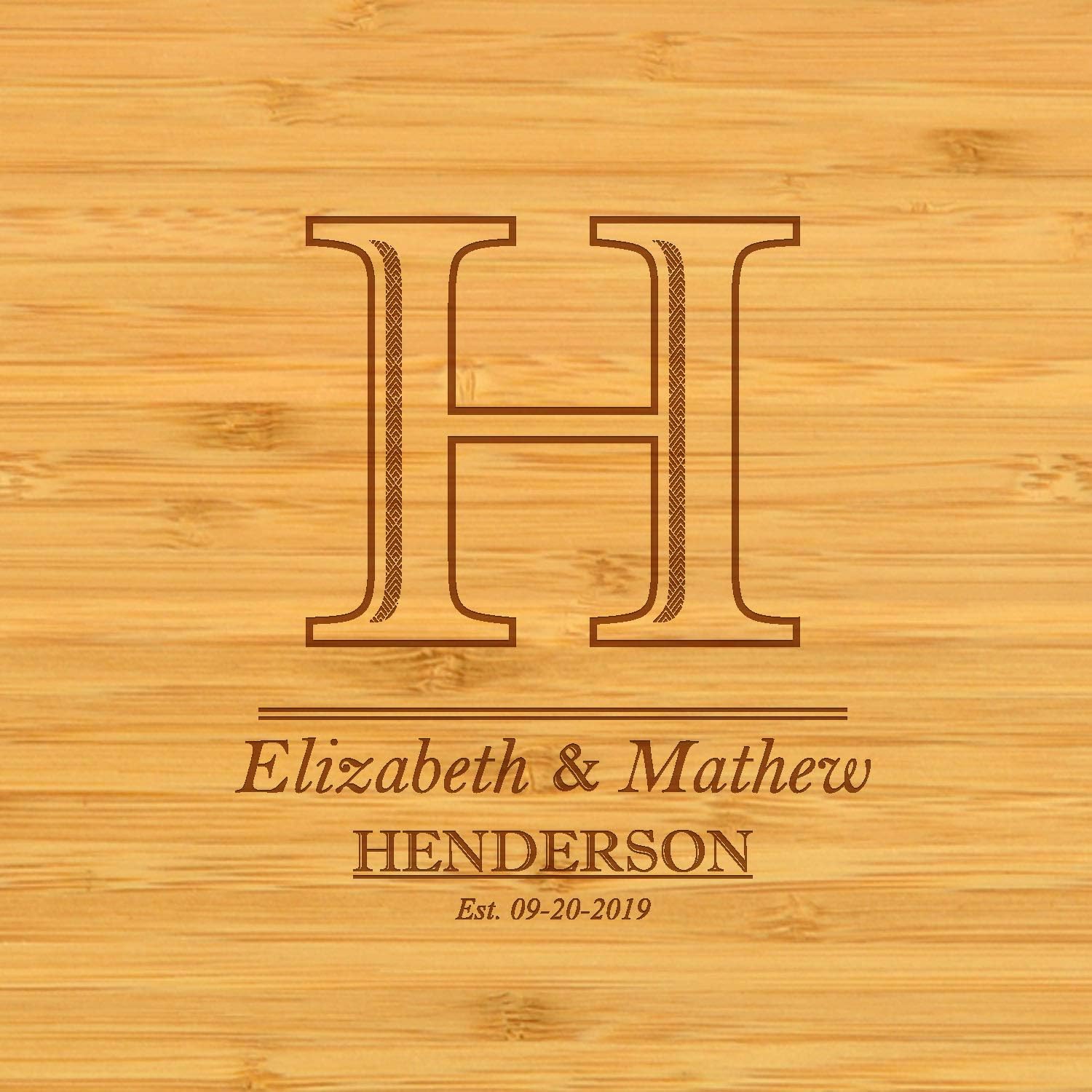 Custom Personalized Engraved Cutting Board for Cheese & Charcuterie with Ceramic Dish, Knife Set & Cheese Markers -by Picnic at Ascot USA