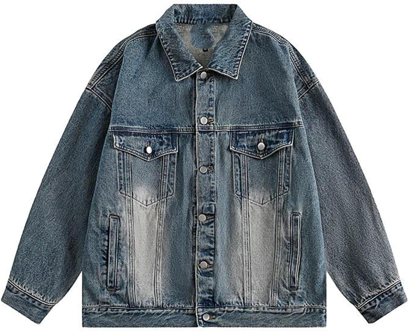Men's Denim Jacket Male's Korean Style Casual Slim Coat