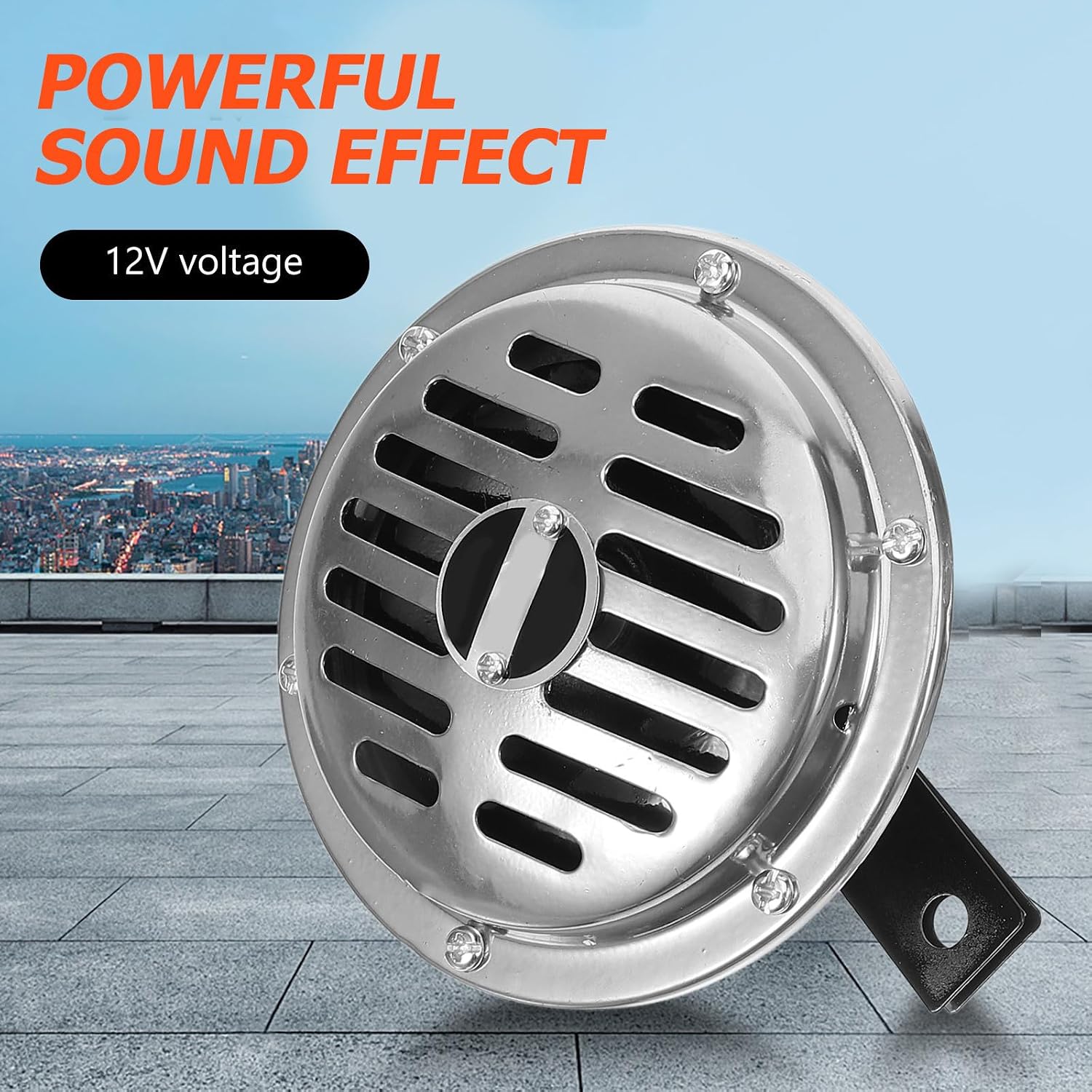1 Pair 12v Motorcycle Horn Replacement Loud Speaker for Scooter