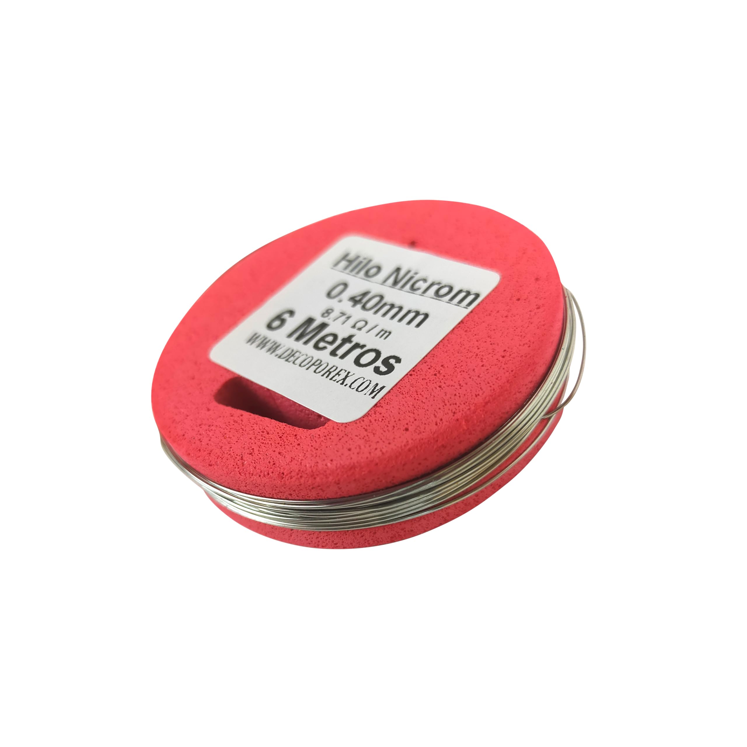 Bobina hilo de resistencia Nicrom 0,40 mm 6 metros