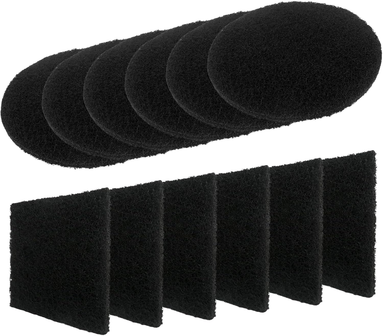 Extra Thick 6.5" Charcoal Filters 12Pcs for Compost
