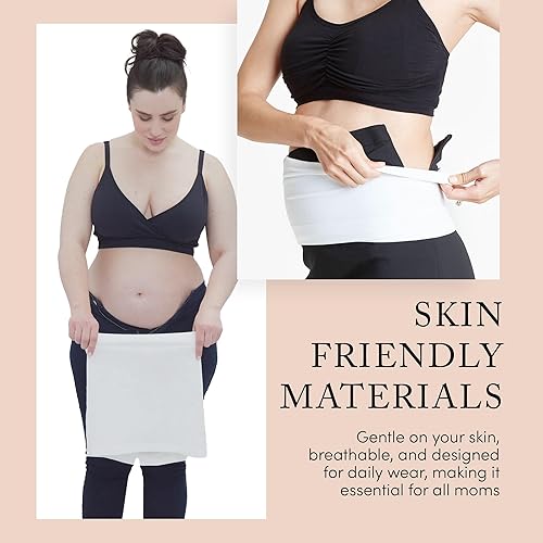 Miniatura 7 de Ingrid & Isabel Bellaband Banda para el vientre de maternidad sin costuras para mujer Extensor esencial de embarazo y posparto de jeans y
