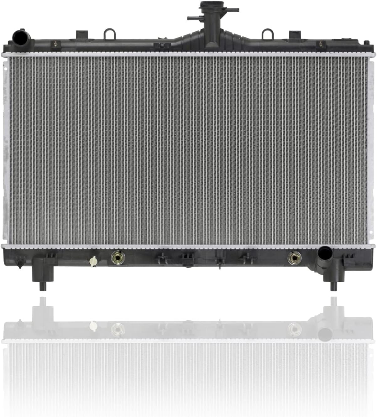 Radiator - Pacific Best Inc. Compatible/Replacement for 13345 12-15 Chevrolet Camaro SS 6.2L V8-1-Row, Plastic Tank Aluminum Core, With Transmission Oil Cooler