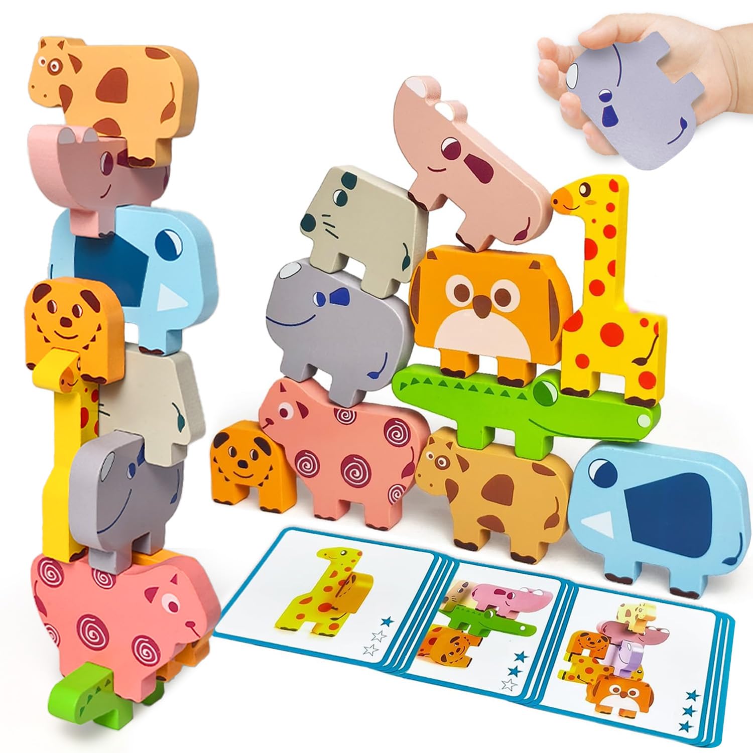 Maaacute Animal Stacking Blocks