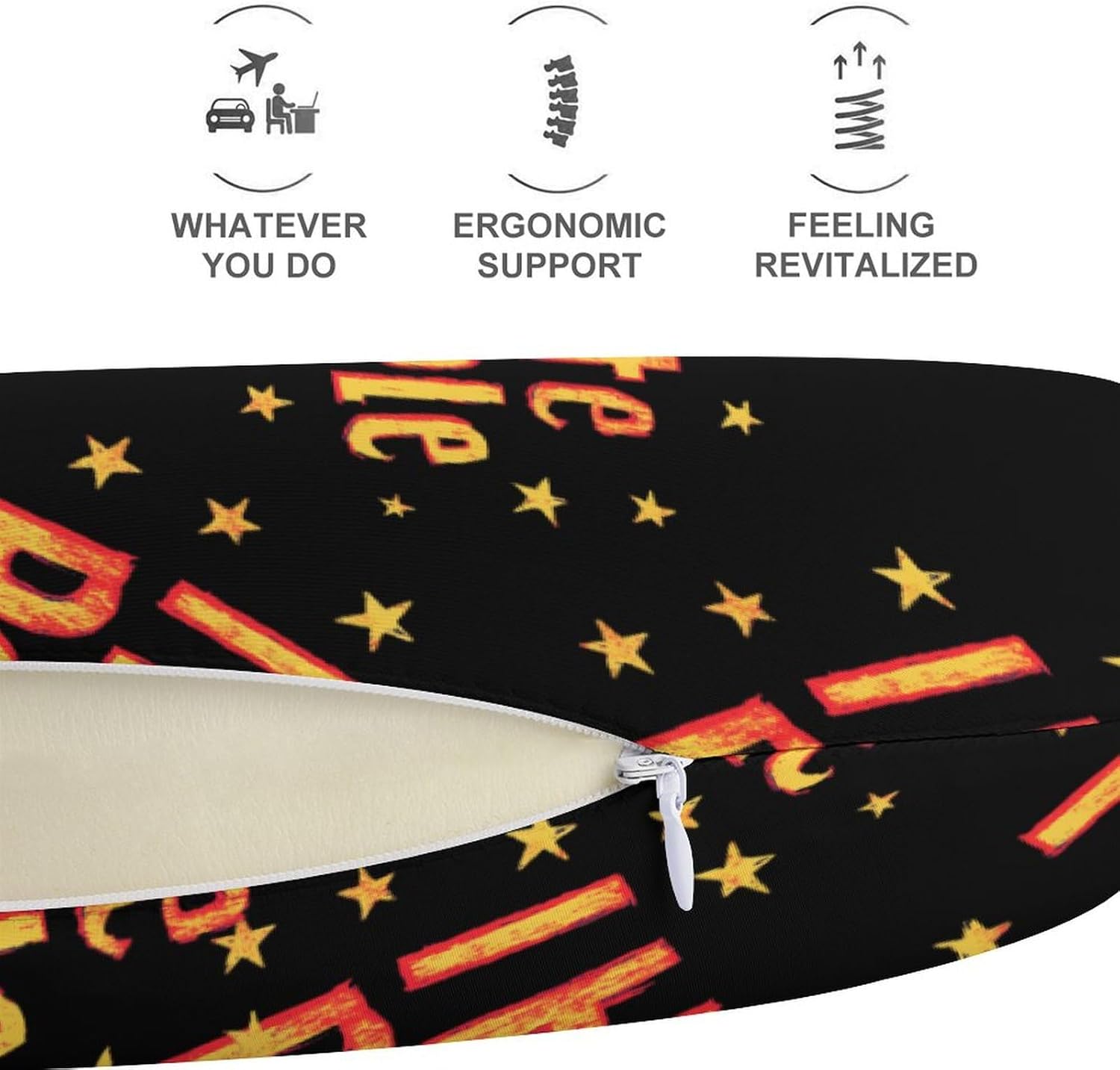 I Hate People Memory Foam Pillows U Shaped Travel Neck Pillow