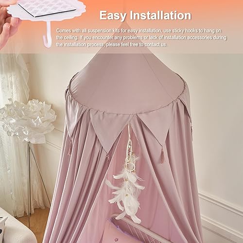 Miniatura 6 de Toldo de cama para niñas, cortina de cama para niños, decoración de habitación, casa colgante, castillo, rincón de lectura, tienda de ensueño,