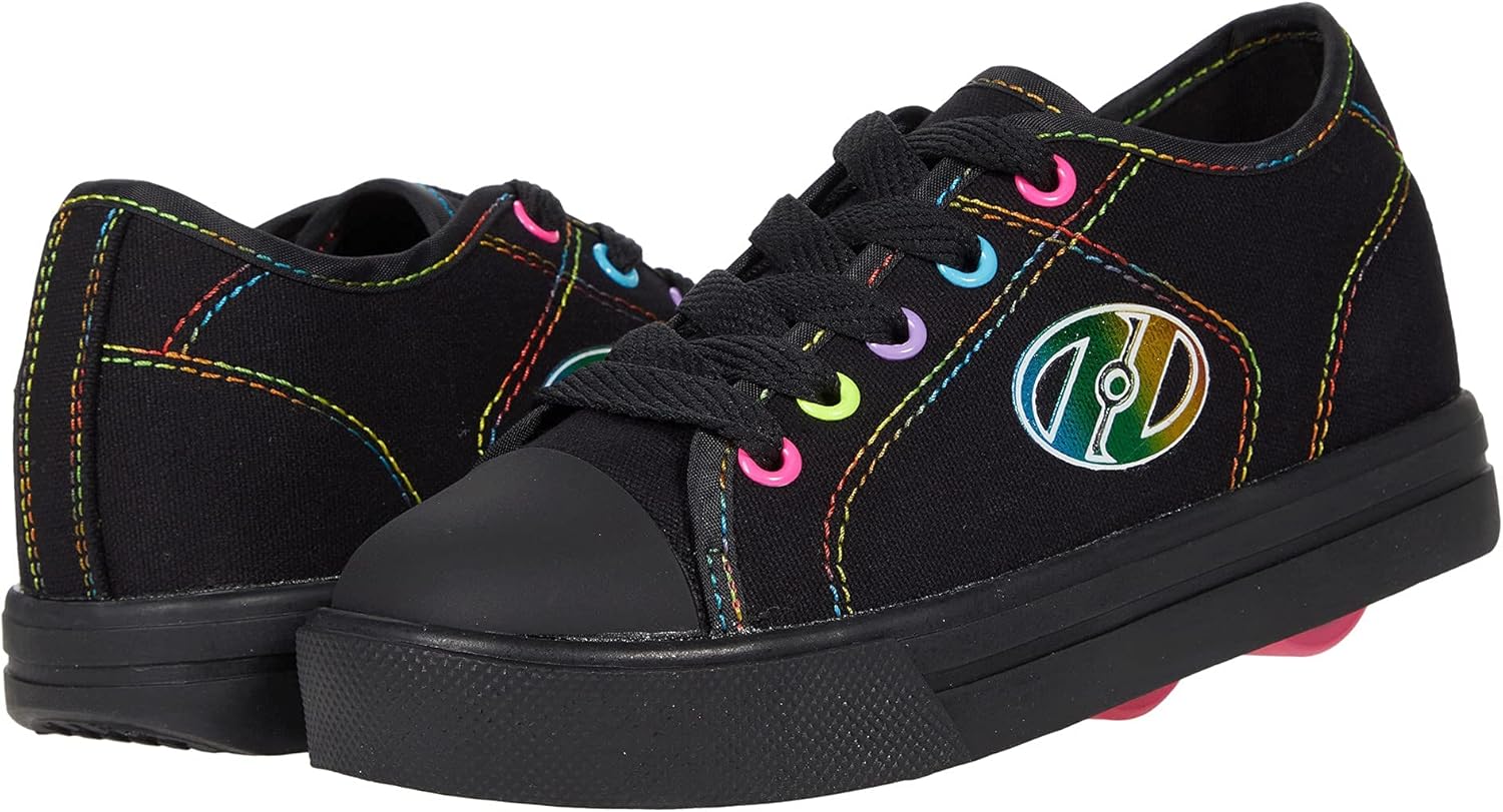 Buy HEELYS Girl's Classic X2 Little KidBig KidAdult BlackRainbow Logo 1