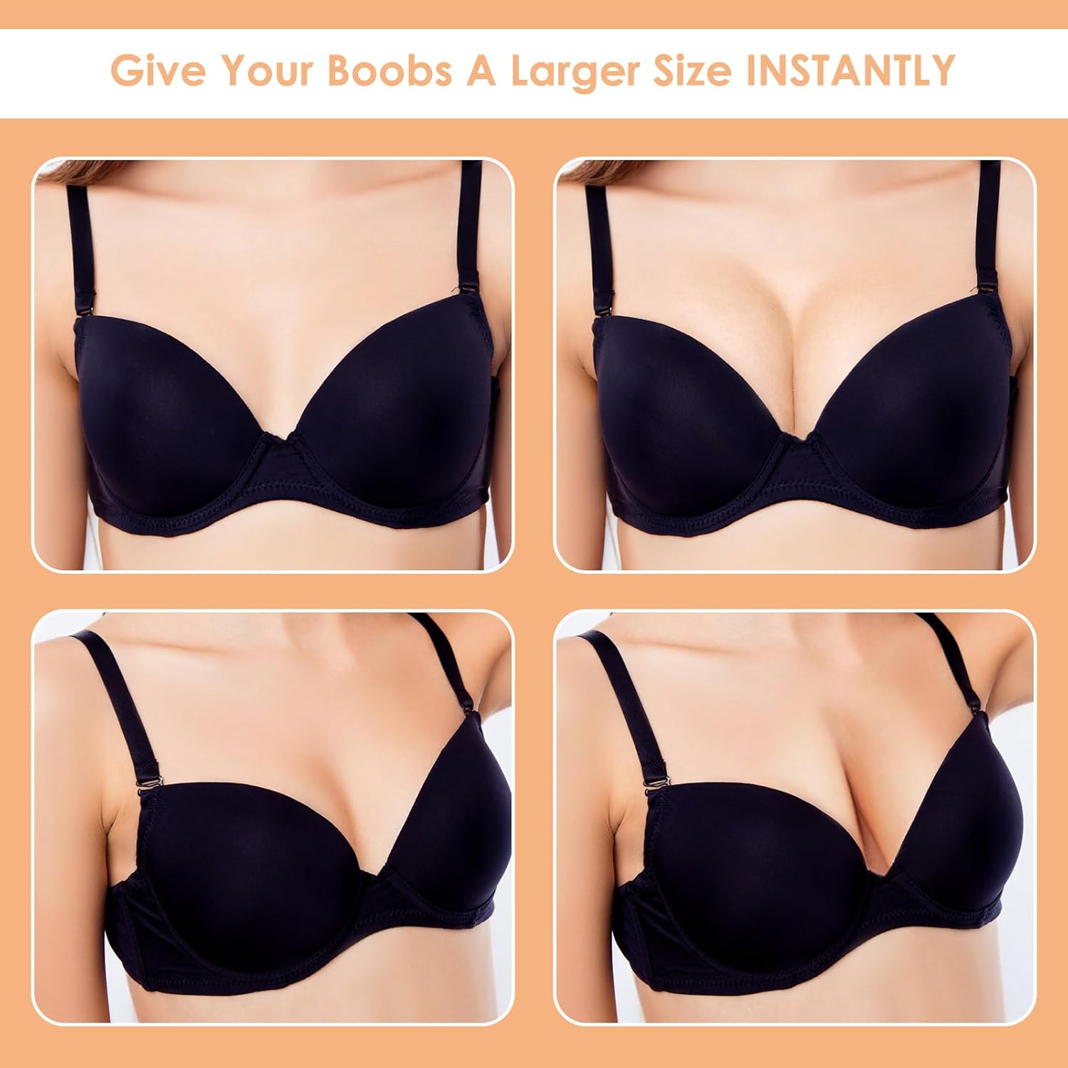 WLLHYF Bra Pads Inserts, 2 Pairs Reusable Triangle Sports Bra Insert with 10 Pcs Nipple Covers Push Up Removable Bras Inserts Enhancers for Women Sports Bras A/B/C/D Cup