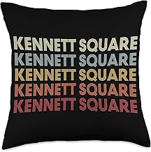 Kennett Square Pennsylvania Kennett Square PA Retro Vintage Throw Pillow