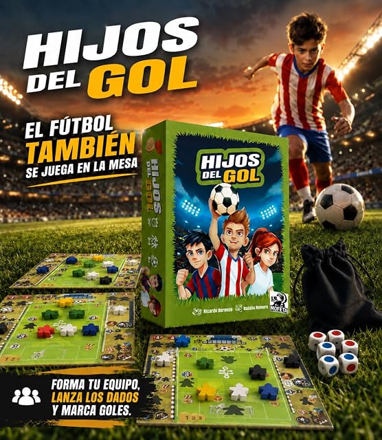 Foto 3 de 8 de Juego de Mesa de Fútbol Hijos del GOL para Niños y Familias