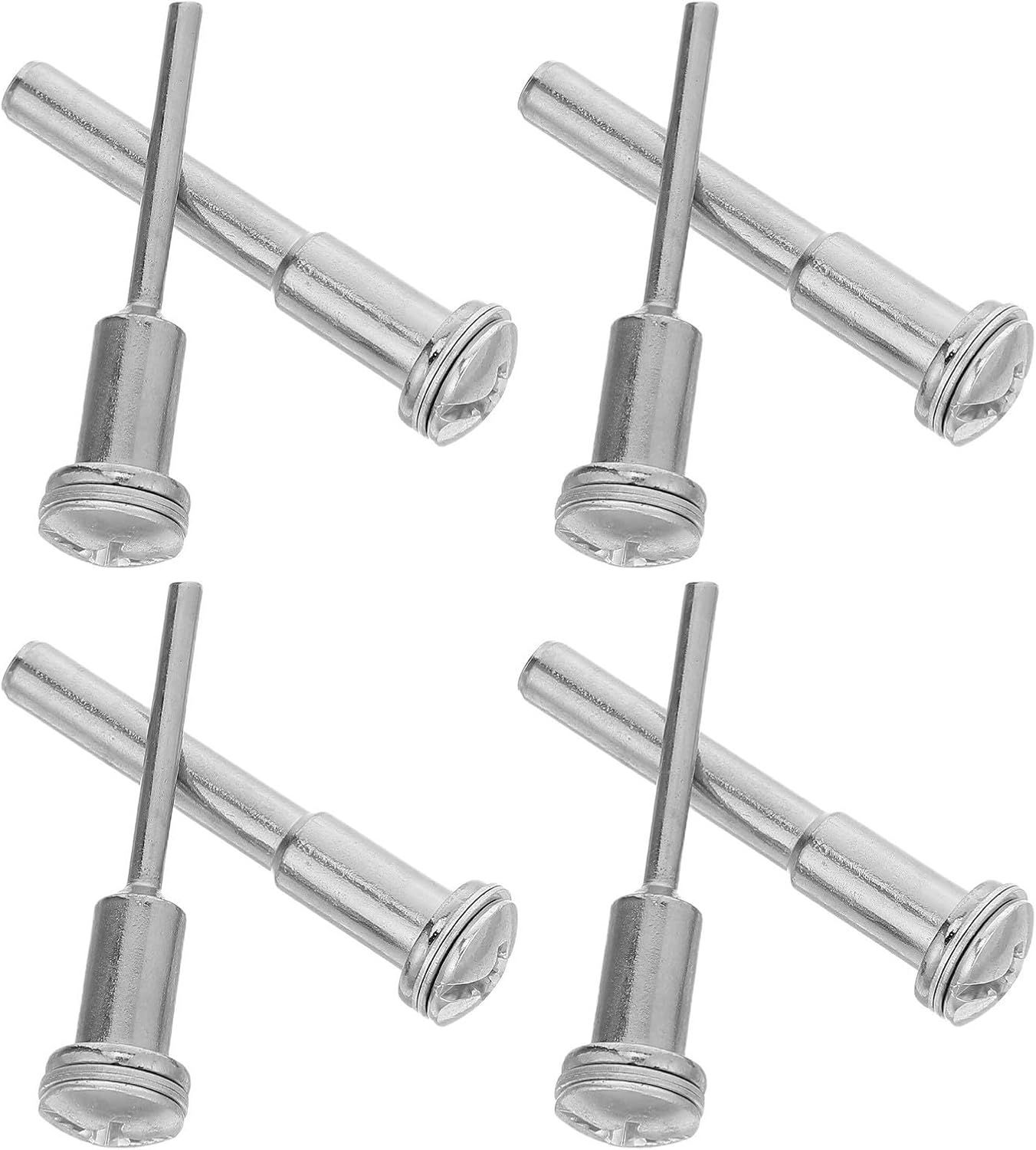 Cut-off Wheel Mandrel Shaft Adapter Set High-speed Steel 8pcs 3.175mm and 6mm Diameter for Rotary Tools Metal Sheets and Acrylics in Model Making and Crafting
