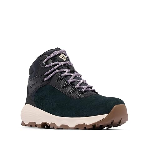 Columbia Newton Wander Botas de caminhada e caminhadas de altura média, Preto Gr