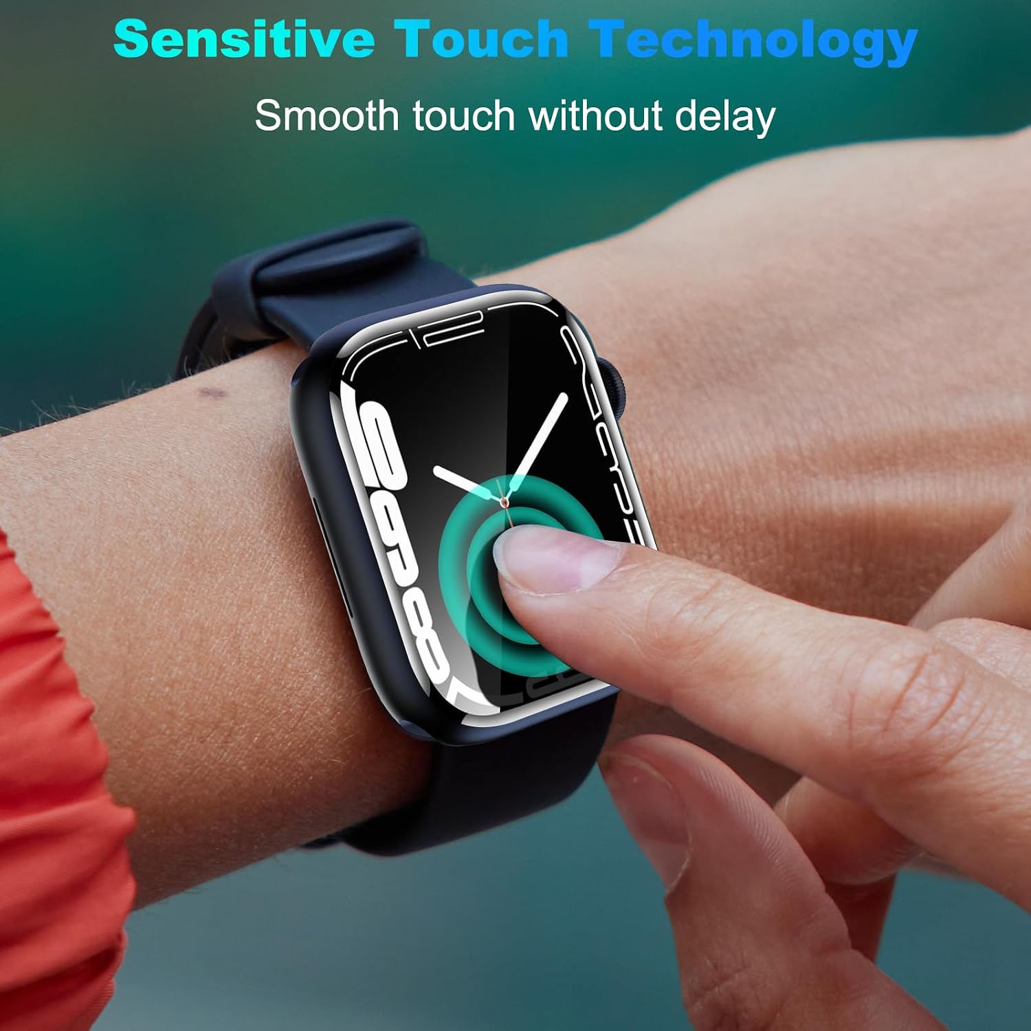 YMHML 3 Pack Screen Protector for Apple Watch 40mm SE Series 6 series 5 series 4, 3D Curved Edge Full Coverage Waterproof HD Clear Soft Film for iWatch 40mm Accessories with Easy Installation Frame